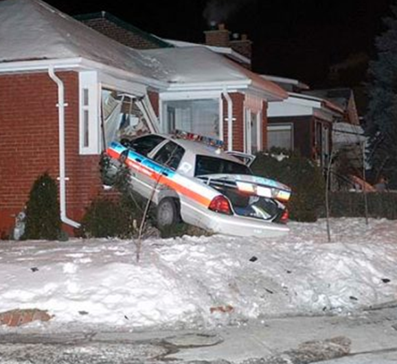 Police Cruiser in House